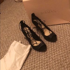 Alexandre Birman Python lace up pumps